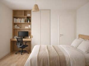 Simulation 3D chambre bureau