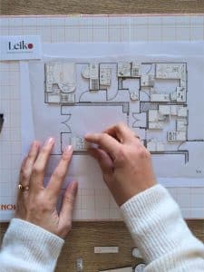 Co-création architecture d'intérieur plan 2D